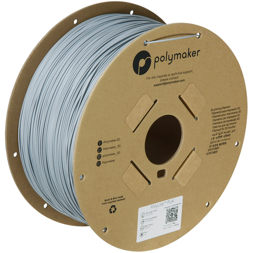 POLYMAKER - PLA POLYLITE 1.75MM GREY 3KG
